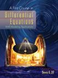 A First Course in Differential Equations: With Modeling Applications, Non-Media Edition 9th Edition Dennis G. Zill