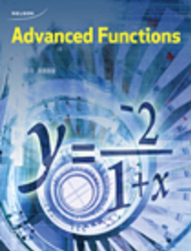 Advanced Functions 1st Edition Chris Kirkpatrick, Marian Small