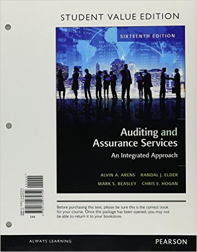 Auditing and Assurance Services, Student Value Edition 15th Edition Alvin A Arens, Mark A Beasley, Mark S Beasley, Randal J Elder