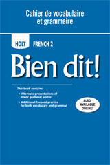 Bien Dit! Cahier De Vocabulaire Et Grammaire Level 2 1st Edition Rinehart, Winston and Holt