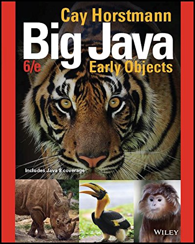 Big Java: Early Objects 5th Edition Cay S. Horstmann