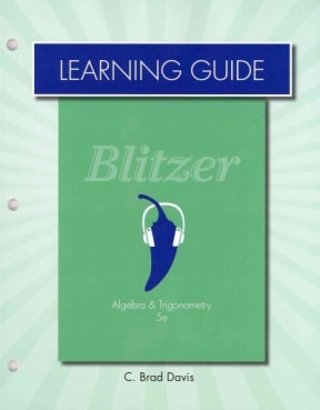 Blitzer Algebra and Trigonometry 5th Edition Robert F. Blitzer