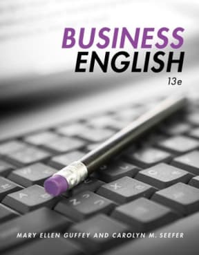 Business English 13th Edition Carolyn Seefer, Mary Ellen Guffey