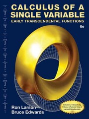 Calculus of a Single Variable: Early Transcendental Functions 5th Edition Bruce H. Edwards, Larson