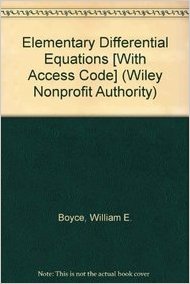 Elementary Differential Equations and Boundary Value Problems 11th Edition Douglas B. Meade, Richard C. Diprima, William E. Boyce