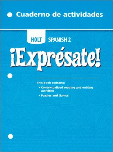 Expresate!: Spanish 2 Cuaderno de actividades 1st Edition Rinehart, Winston and Holt