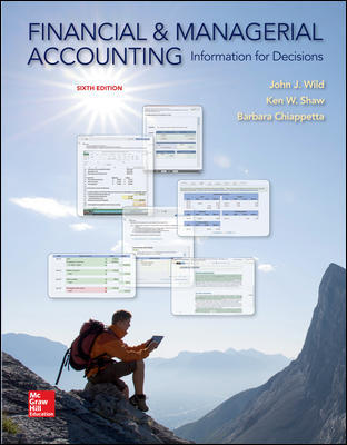 Financial and Managerial Accounting: Information for Decisions 6th Edition Barbara Chiappetta, John J. Wild, Ken W. Shaw