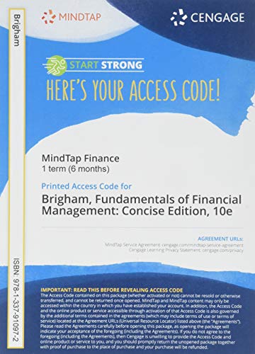 Fundamentals of Financial Management, Concise 10th Edition Eugene F. Brigham, Joel F Houston