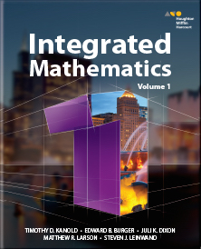 Integrated Mathematics 1, Volume 1 1st Edition HOUGHTON MIFFLIN HARCOURT