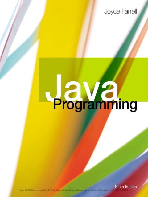 Java Programming 8th Edition Joyce Farrell