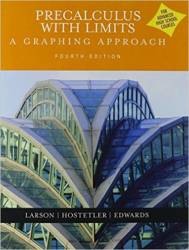 Precalculus with Limits: A Graphing Approach 7th Edition Larson