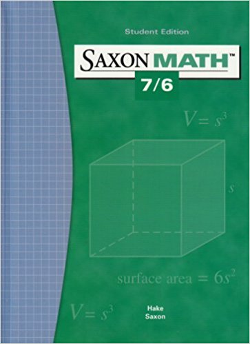 Saxon Math 7/6 4th Edition Hake, Saxon