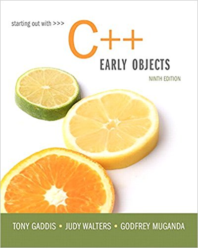 Starting Out with C++ 8th Edition Tony Gaddis