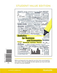 Statistics for Business and Economics 12th Edition David R. Anderson, Dennis J. Sweeney, James J Cochran, Jeffrey D. Camm, Thomas A. Williams