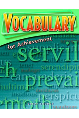 Vocabulary for Achievement: Fifth Course 4th Edition Margaret Ann Richek