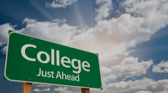 college just ahead