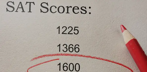 SAT score of 1600