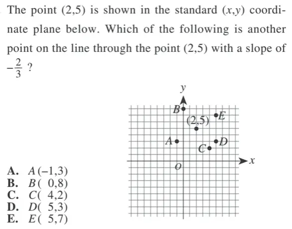 a ACT math problem about