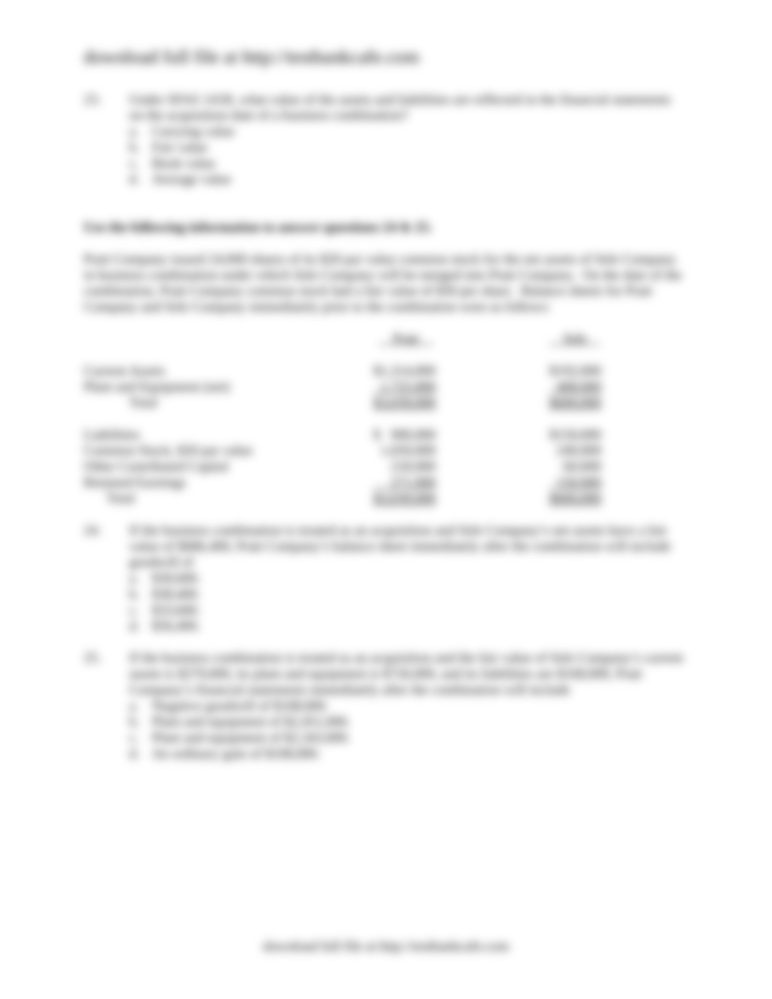 Test Bank for Advanced Accounting 4th Edition Jeter, Chaney_d1etsmsqz3s_page5