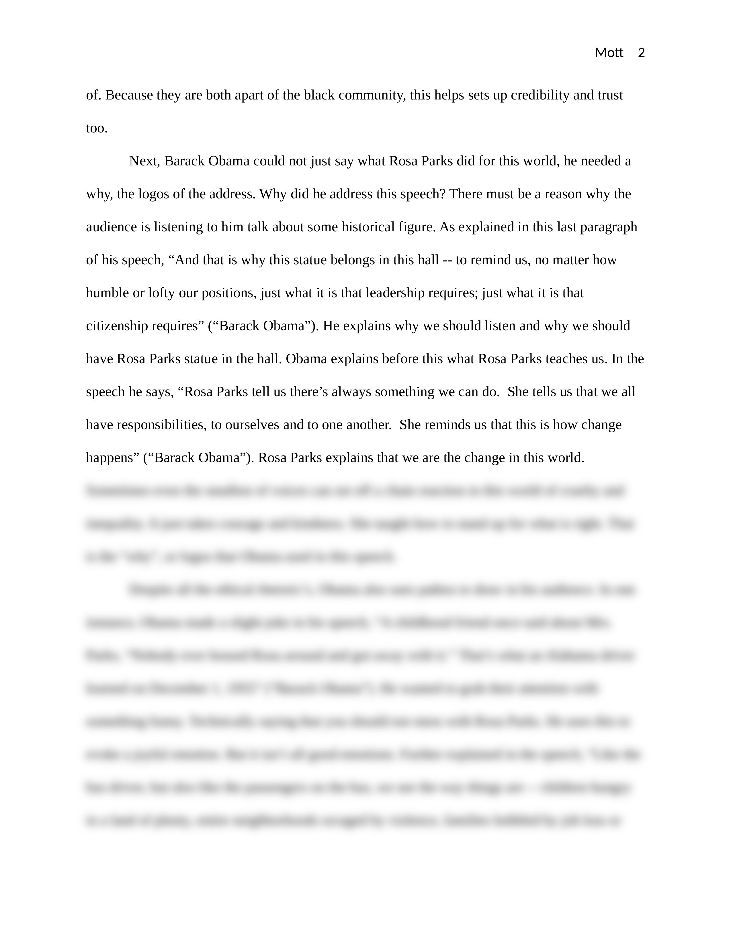 Rhetorical analysis of Obama dedication speech of Rosa Parks Statue.docx_d35zirhdrqt_page2