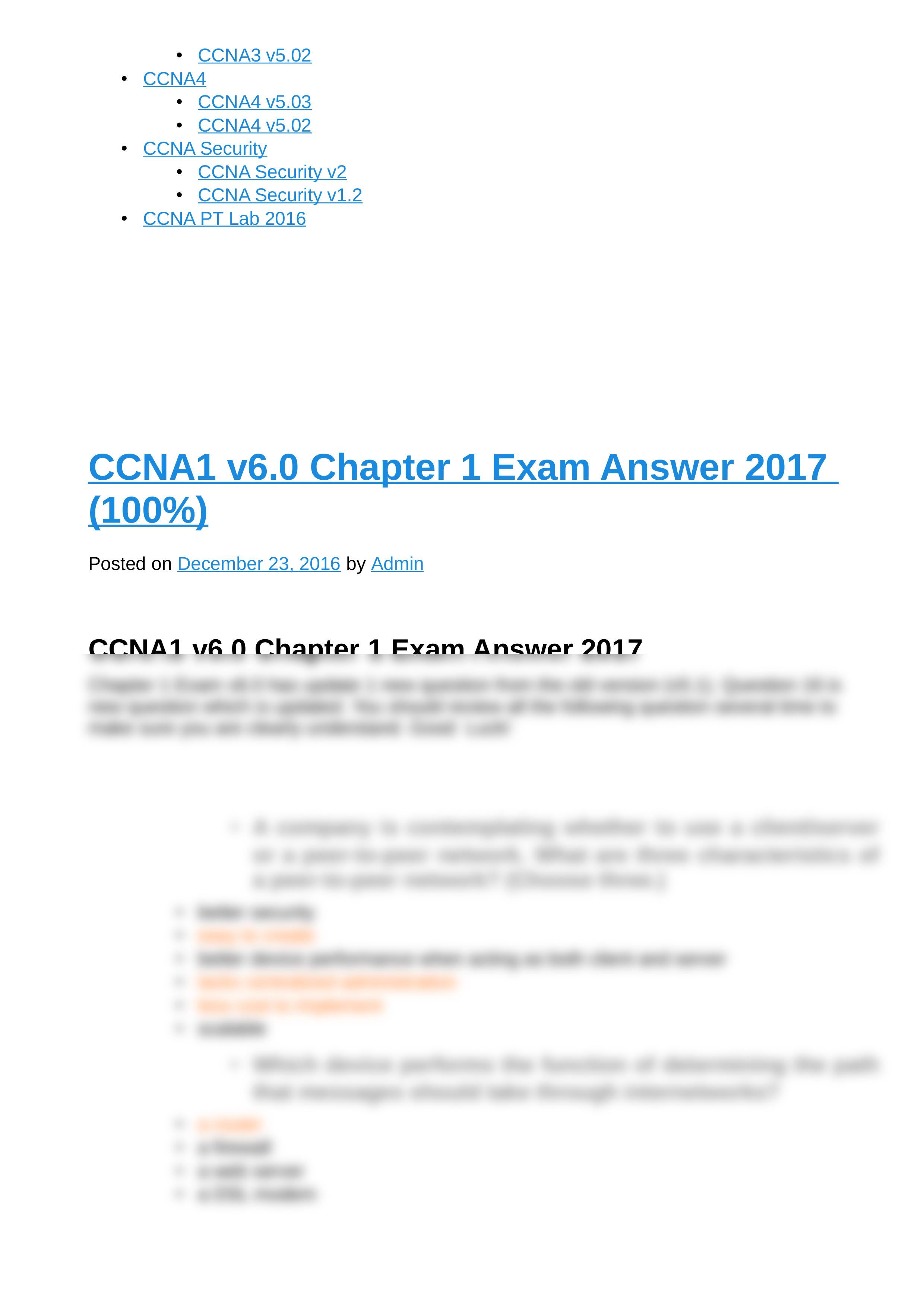 CCNA1 v6.0 Chapter 1 Exam Answer 2017 (100%) - CCNA Exam 2016.html_d3909413vbd_page2