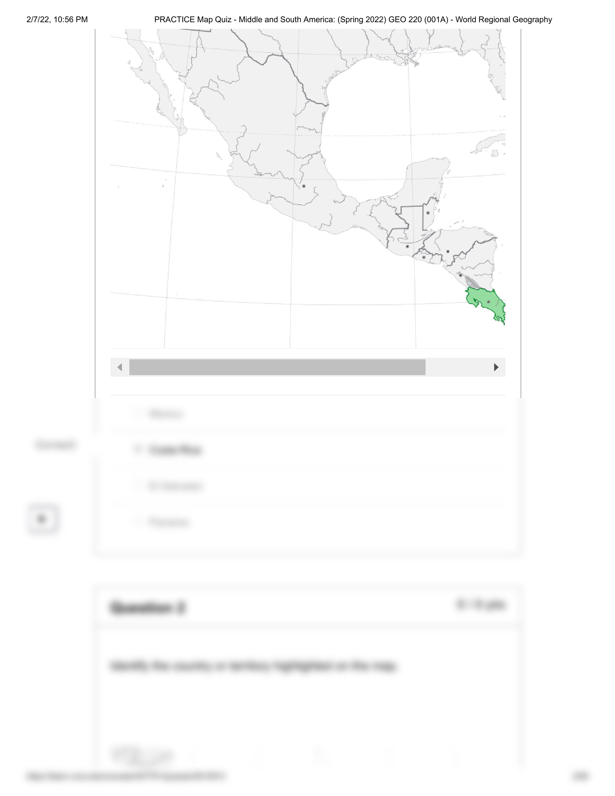 PRACTICE Map Quiz - Middle and South America_ (Spring 2022) GEO 220 (001A) - World Regional Geograph_d3rr251o9ju_page2