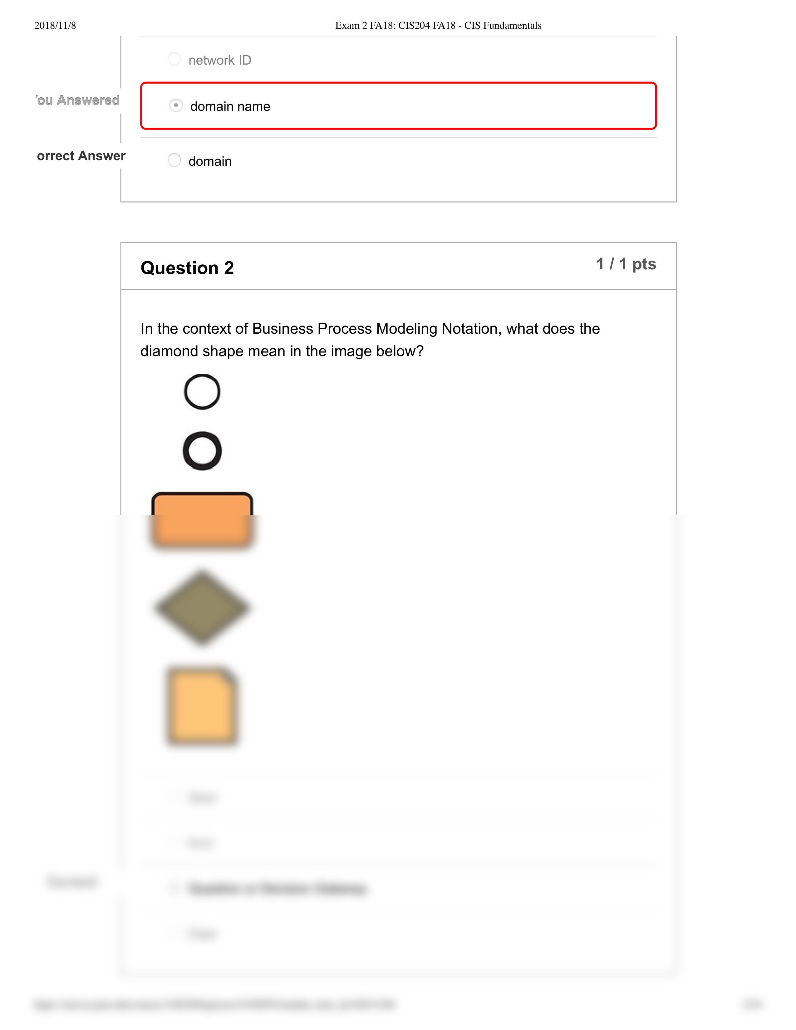 Exam 2 FA18_ CIS204 FA18 - CIS Fundamentals.pdf_d45bea4jhn4_page2