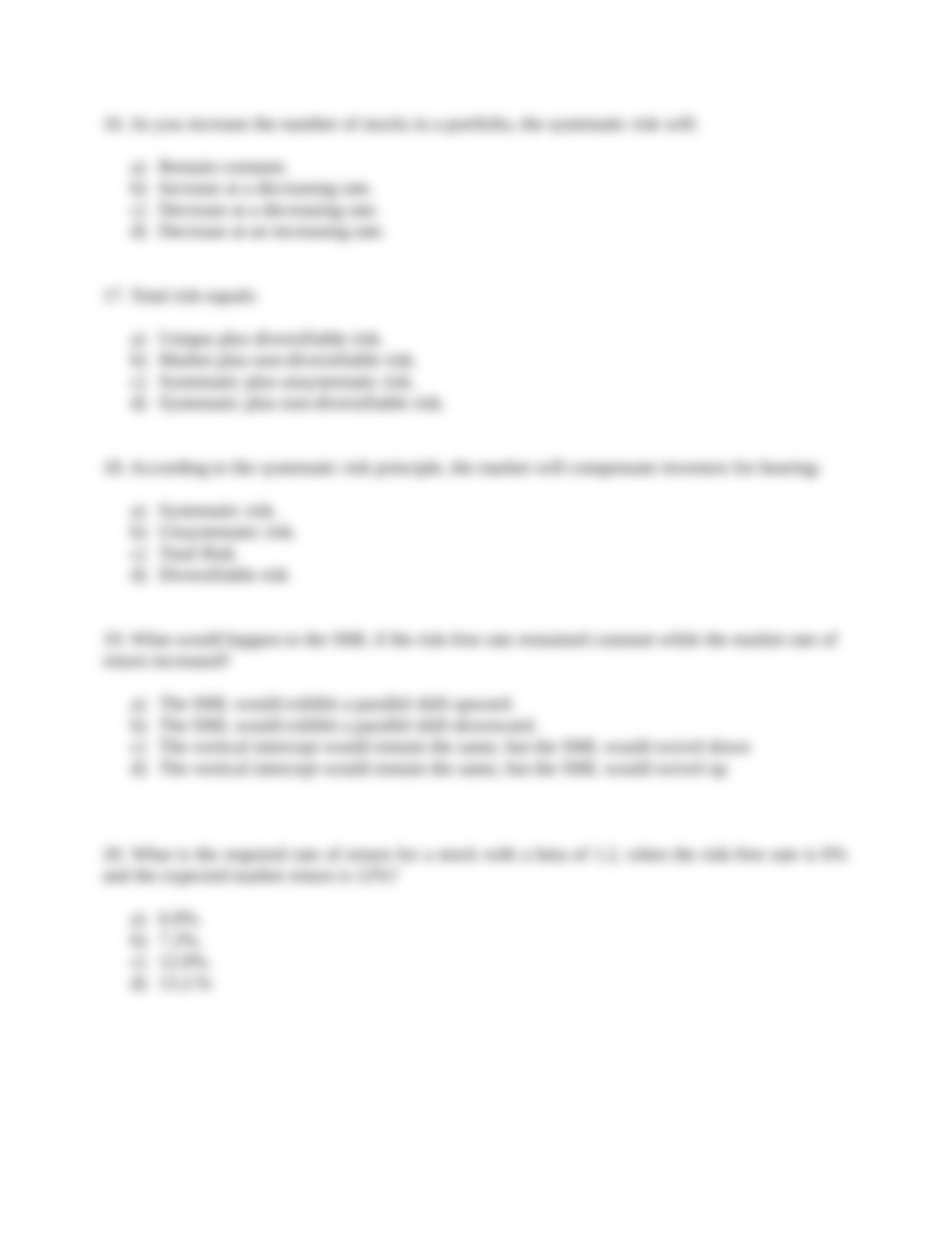 PRACTICE EXAM QUESTIONS ON RETURN, RISK AND SML_d4m45ppe7l0_page4