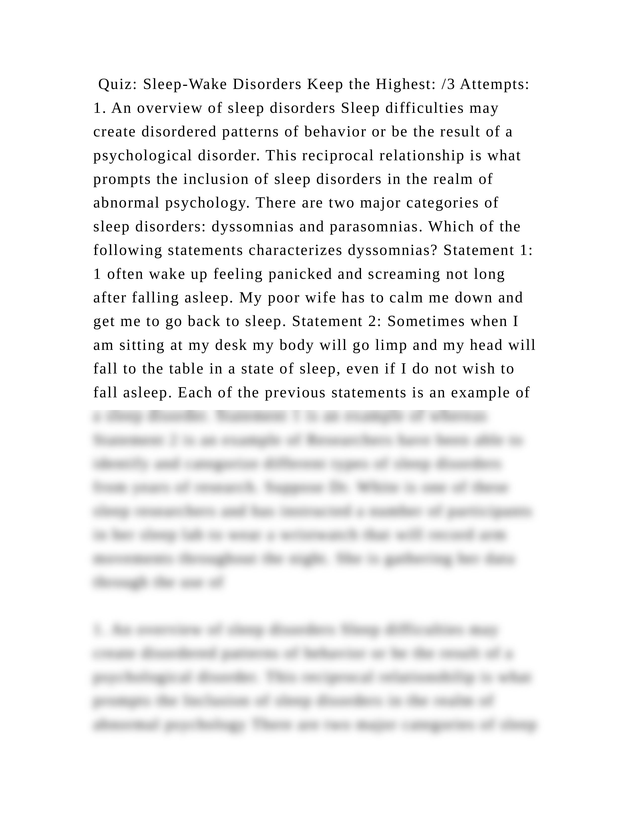 Quiz Sleep-Wake Disorders Keep the Highest 3 Attempts 1. An overv.docx_d5yy5axojd7_page2