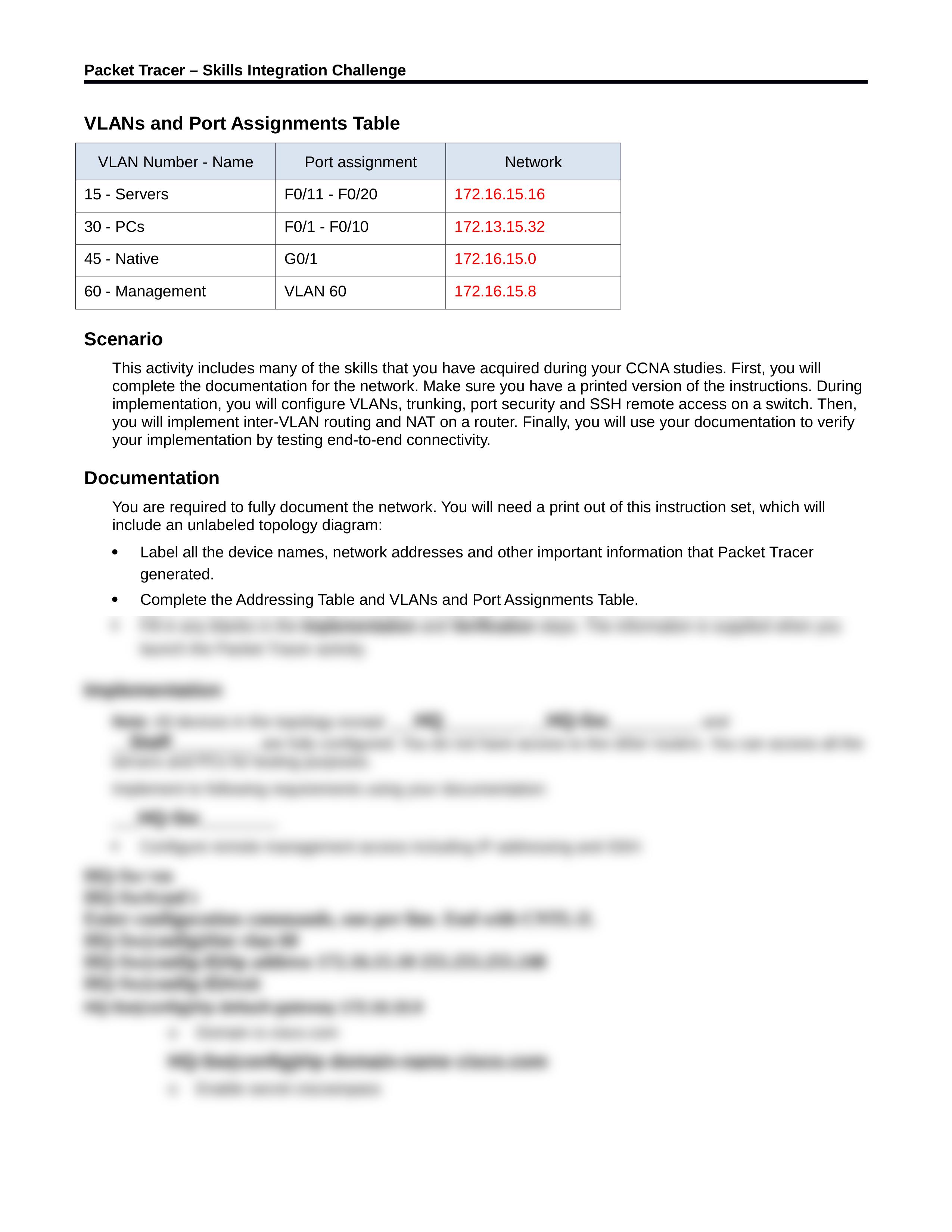 1.3.1.3 Packet Tracer - Skills Integration Challenge David Oliver.docx_d6nokp678i8_page2