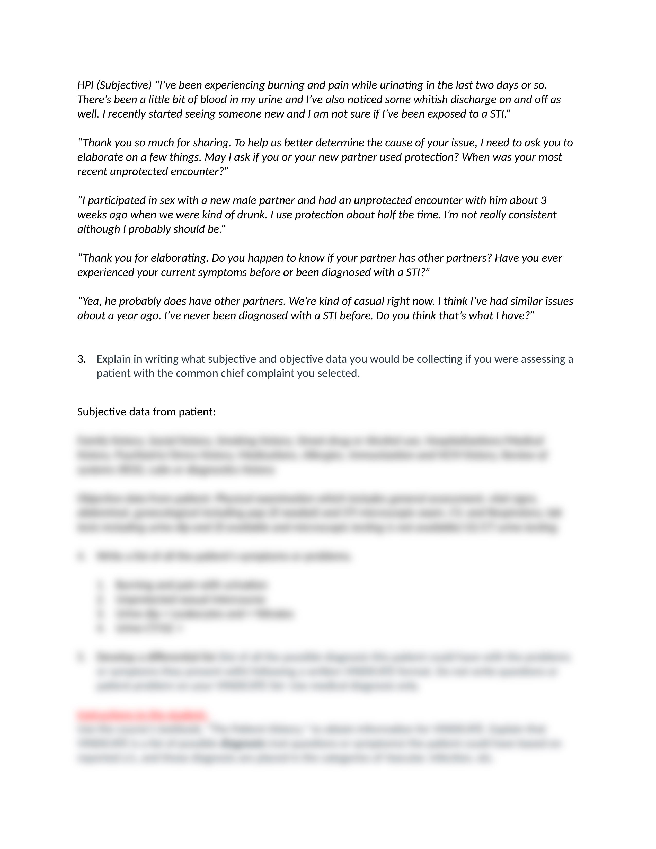 N619 Week 1 Differential Diagnosis Process Summary EXAMPLE FOR STUDENTS V.7 (2).docx_d7enod2ev30_page2