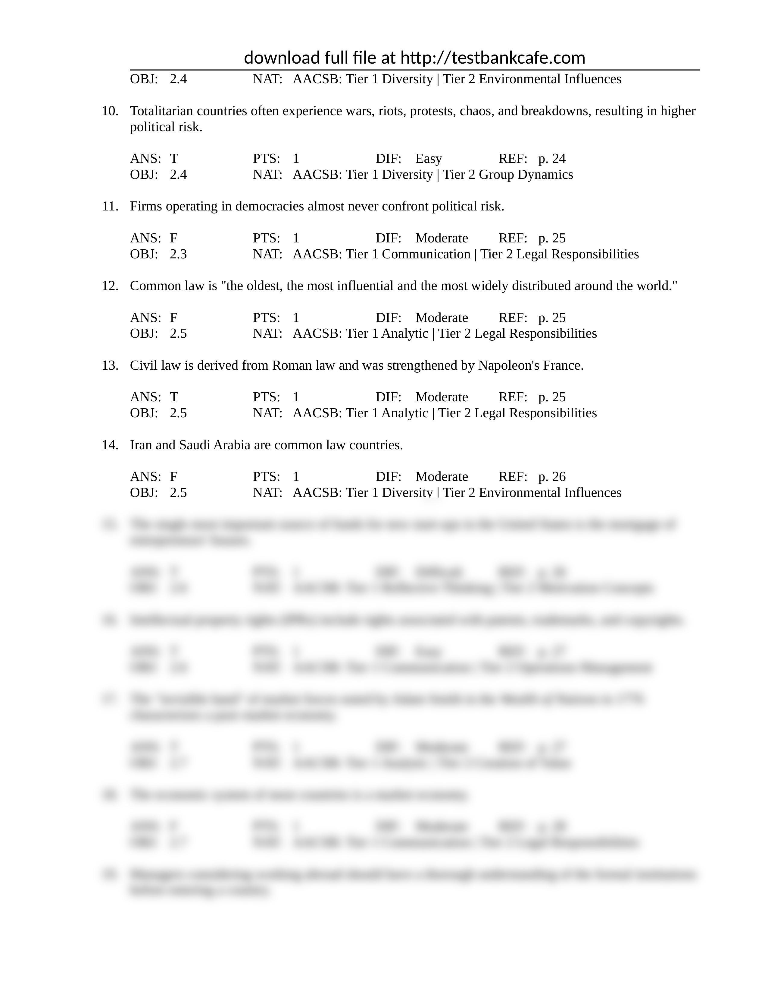 Test Bank for GLOBAL 2nd Edition Mike Peng_d82sgymo4lp_page2