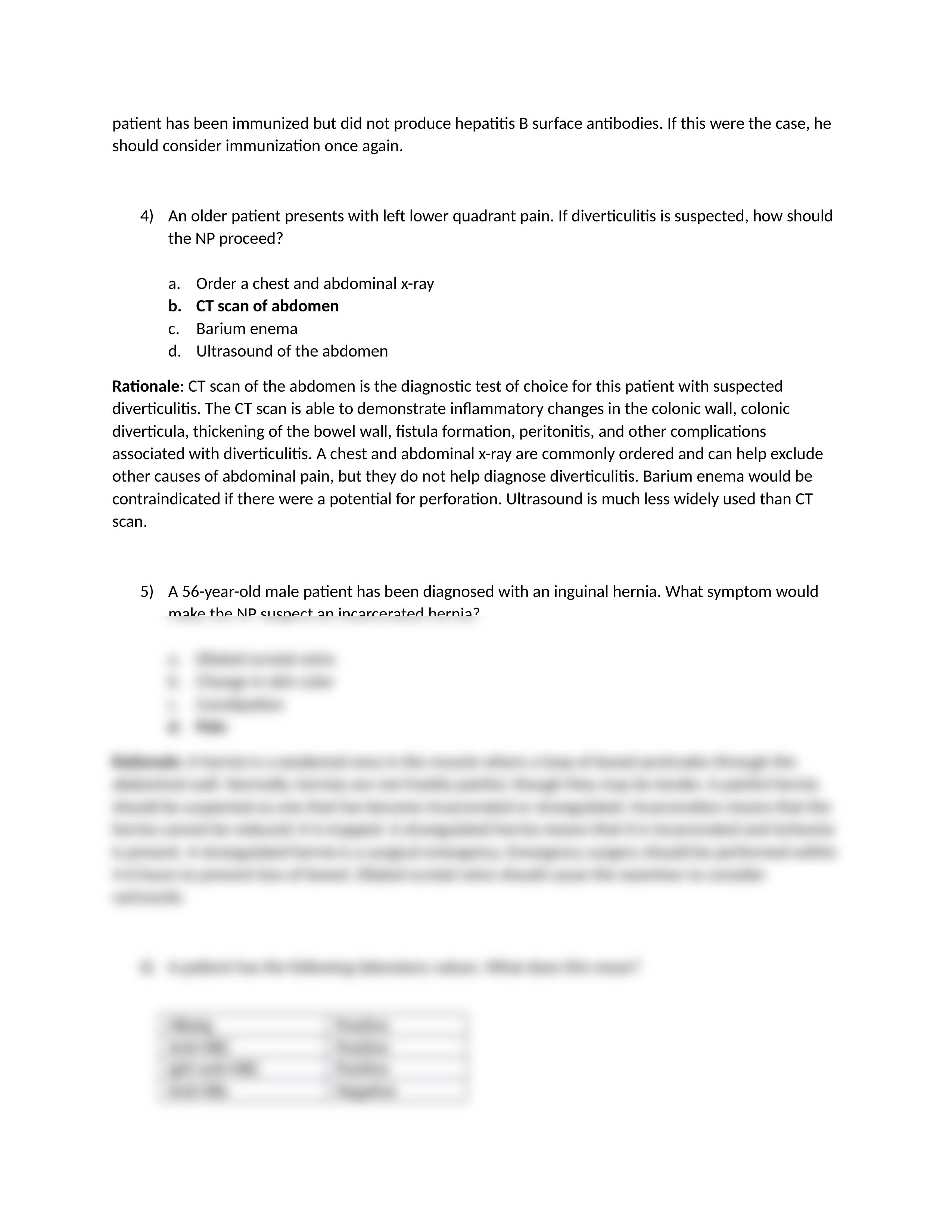 N655 -Gastrointestinal Disorder, hematology disorder Mens health test questions. with answers and ra_d8e467ztvxn_page2