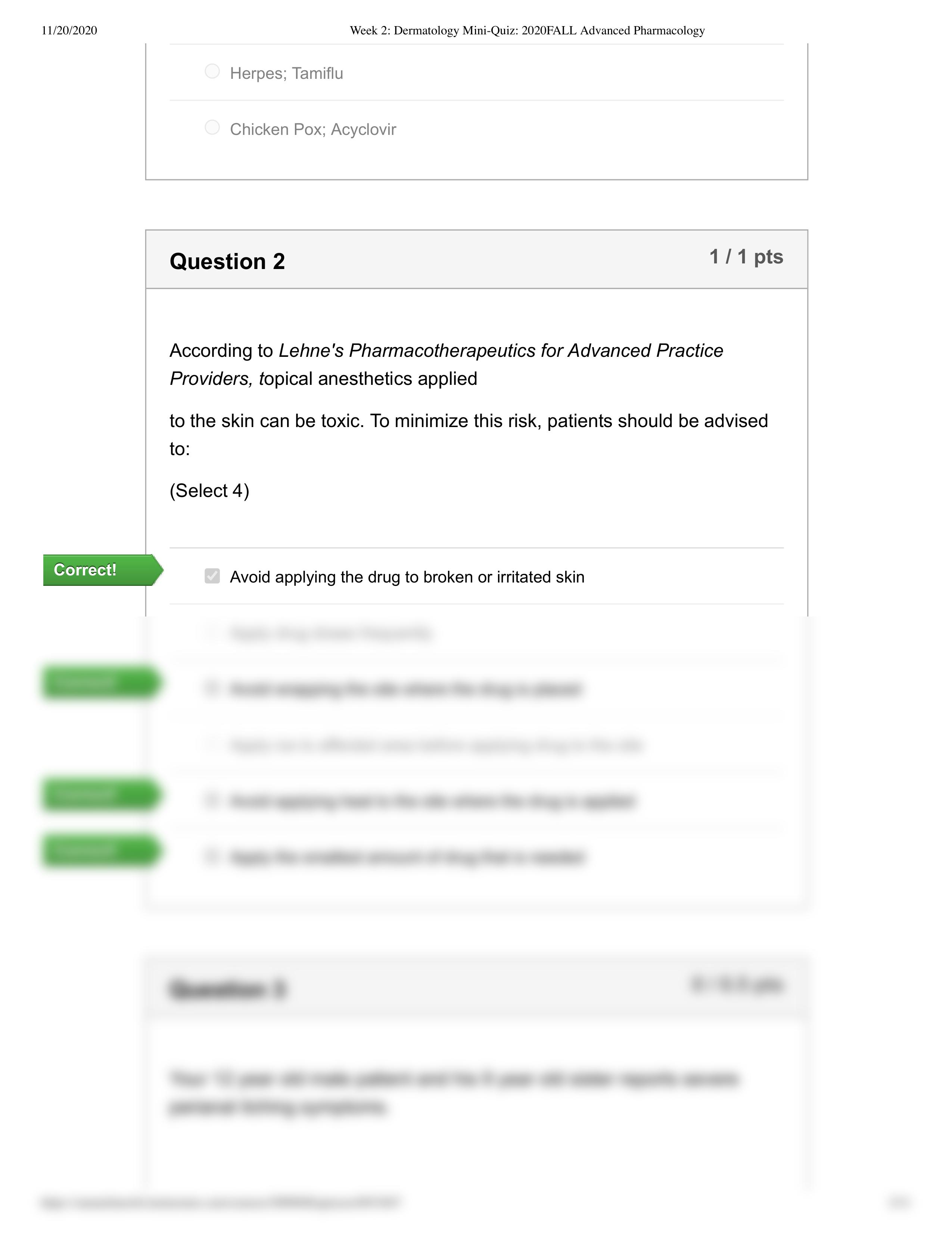 Week 2_ Dermatology Mini-Quiz_ 2020FALL Advanced Pharmacology.pdf_d8eqsz3t6xw_page2