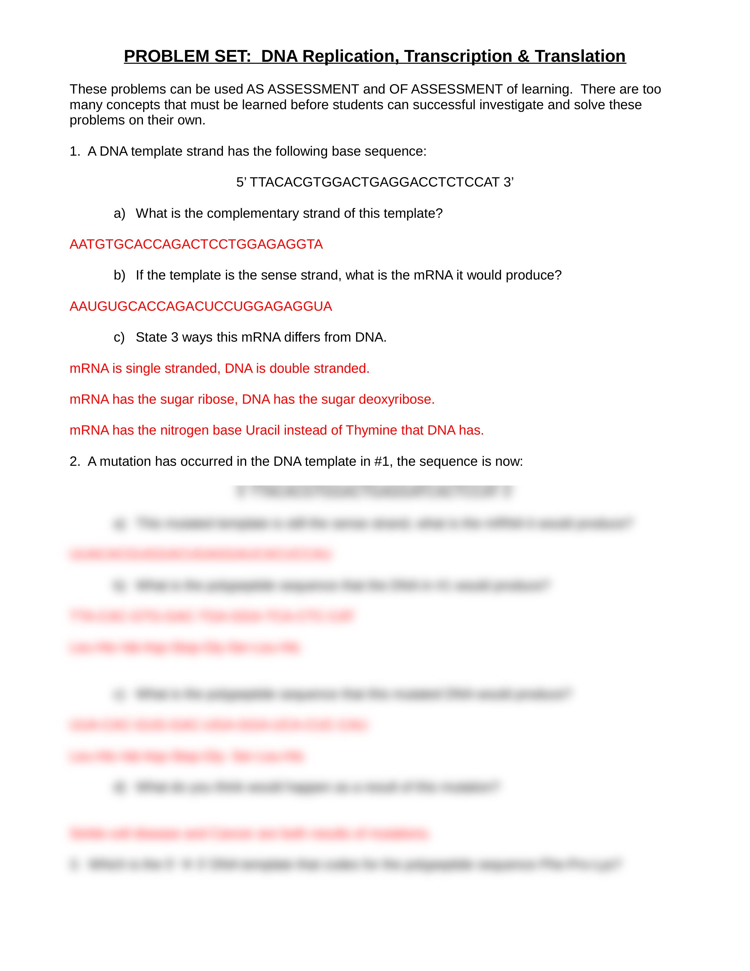 DNA Replication Translation Transcription Problem Set.doc_d8hl4yo3fmo_page2