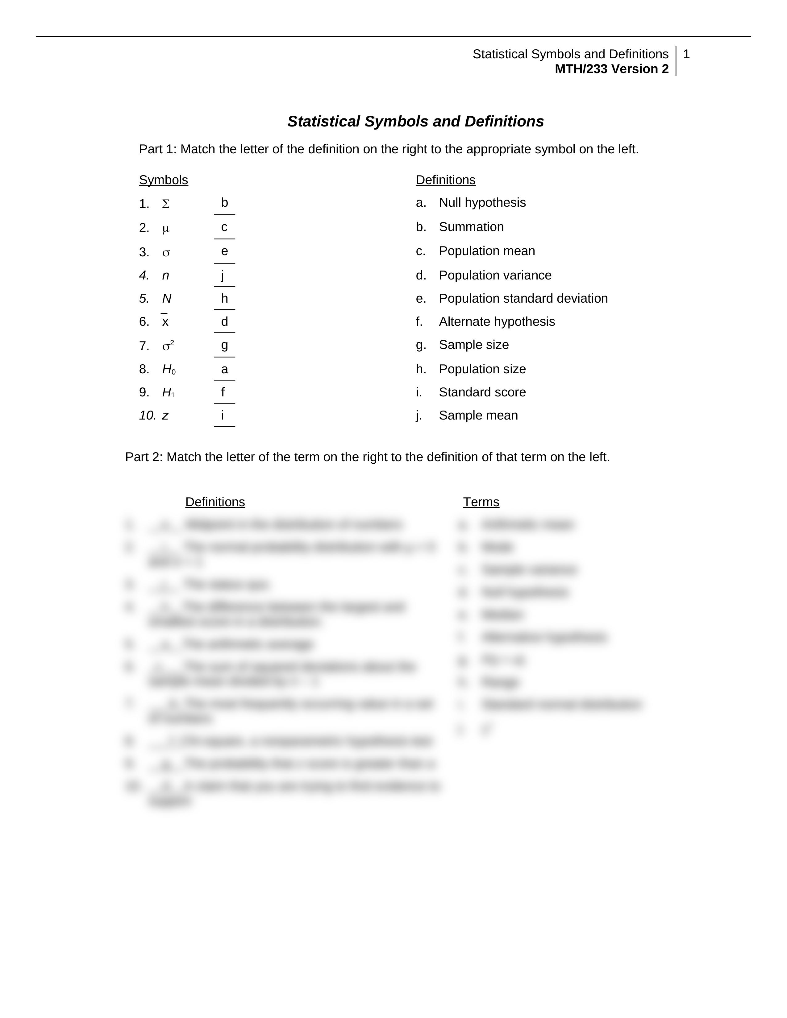 MTH 233 Week 1 Individual Assignment Statistical Symbols and Definitions Worksheet (UOP Course)_d8rupb2hjy0_page1