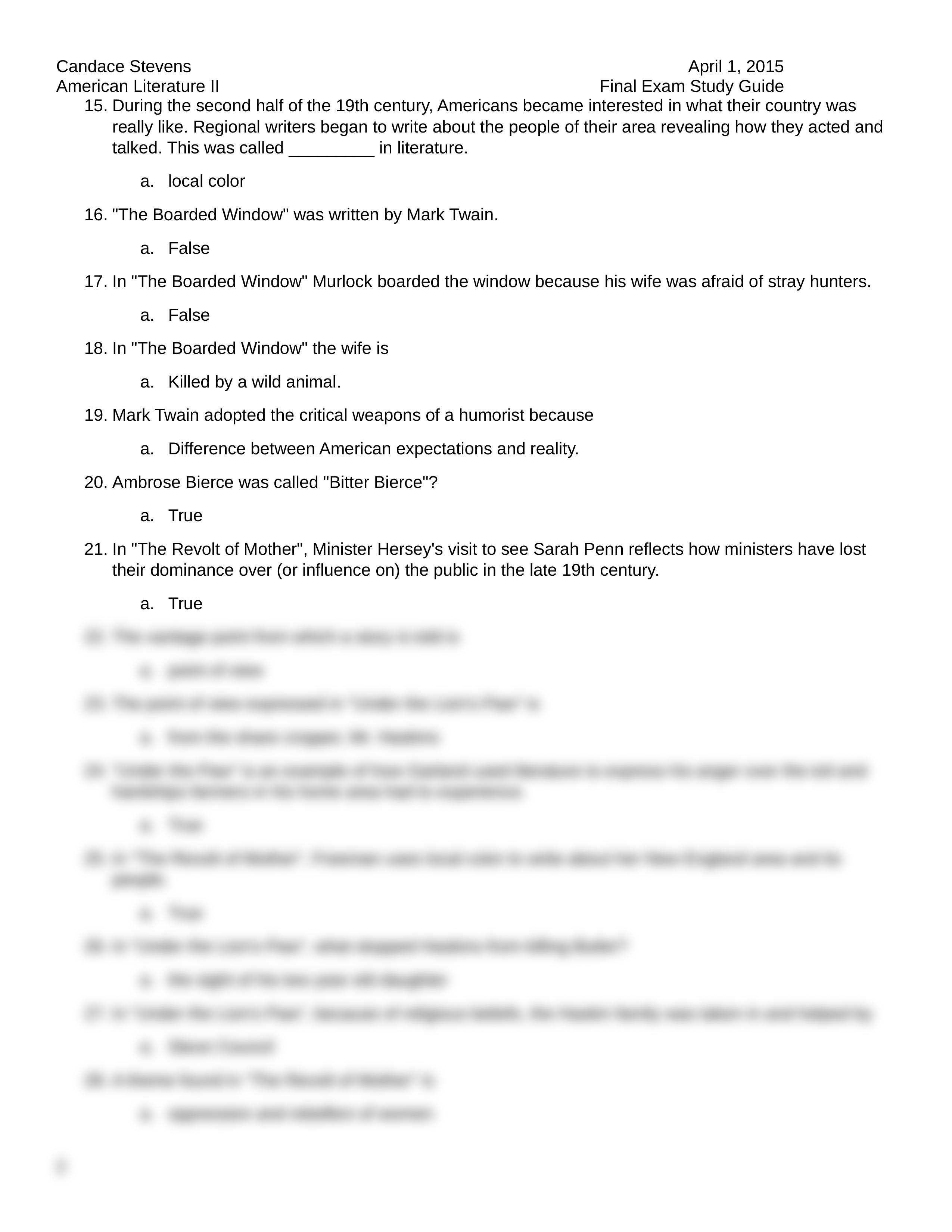 C. Stevens American Literature II Final Exam Study Guide_d91141dpavx_page2