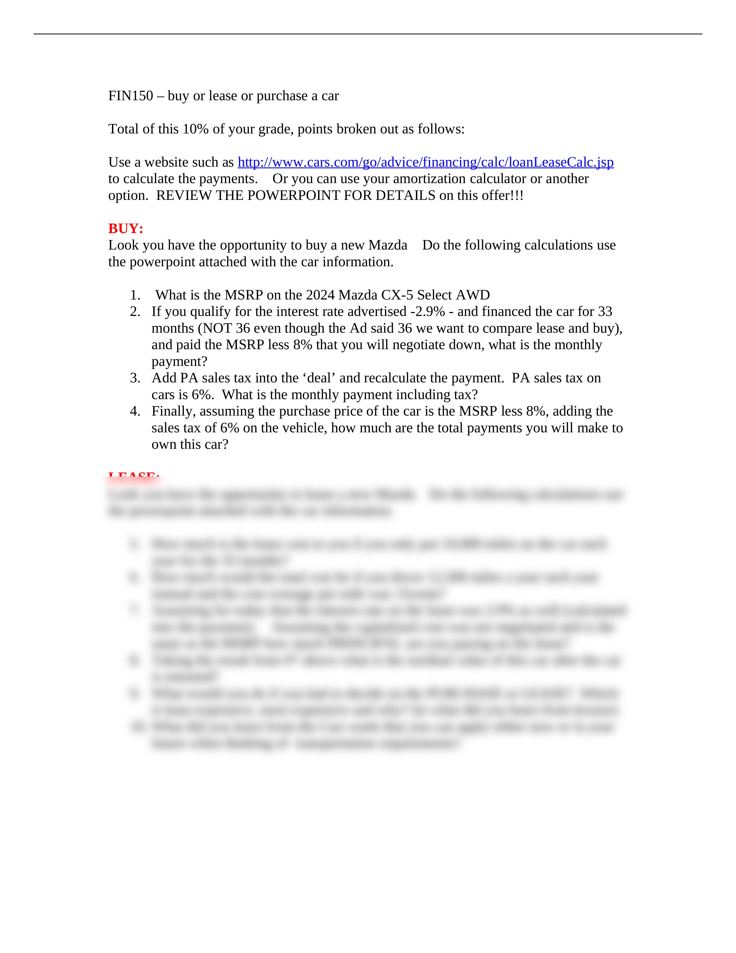 car homework - buy versus lease winter 2024 mazda cx-5 select awd(1) (1).doc_d9ozl6gcmee_page1