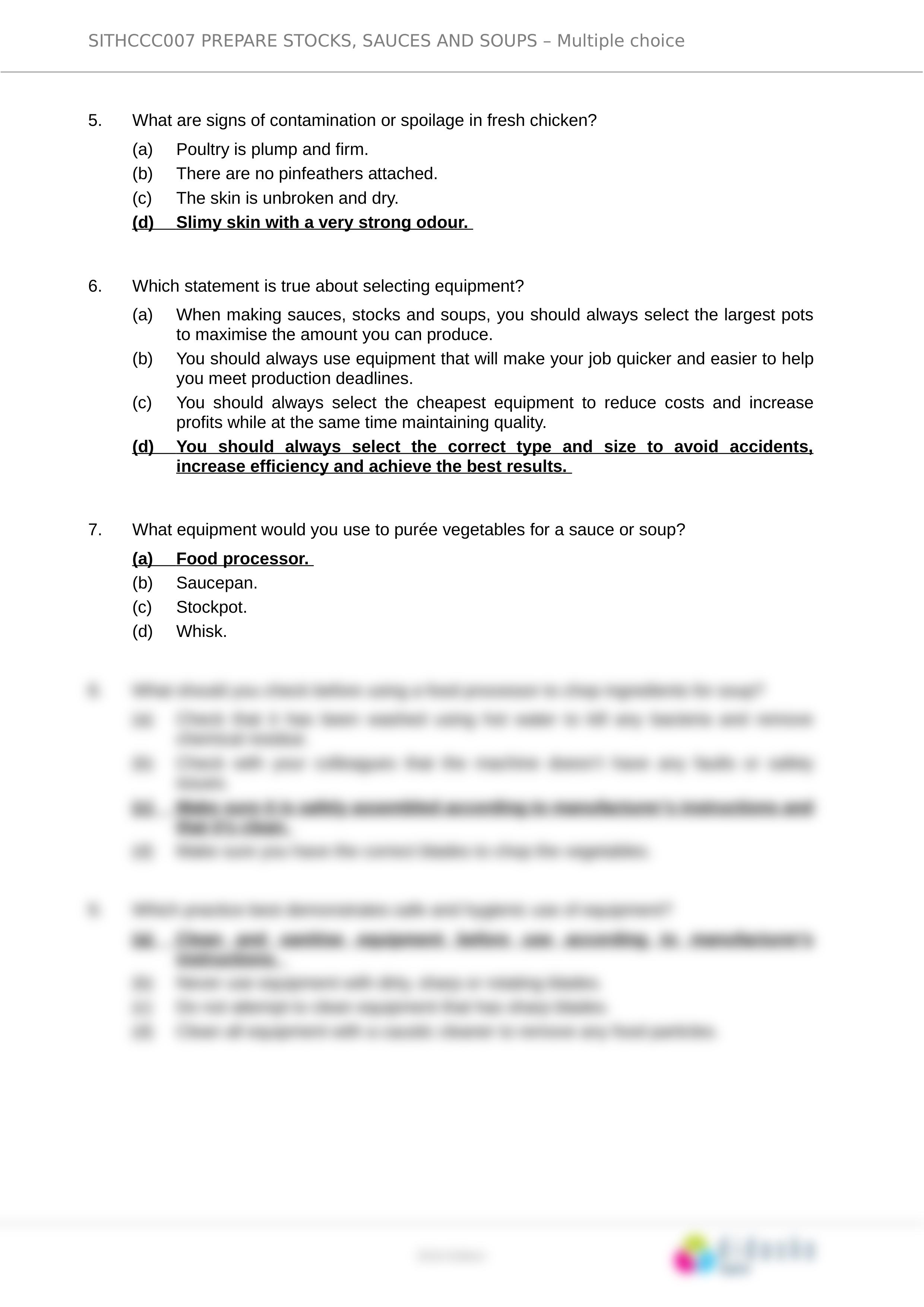 SITHCCC007_Assessment A_Multiple-choice_V1-0.docx_d9s42kjqwor_page2