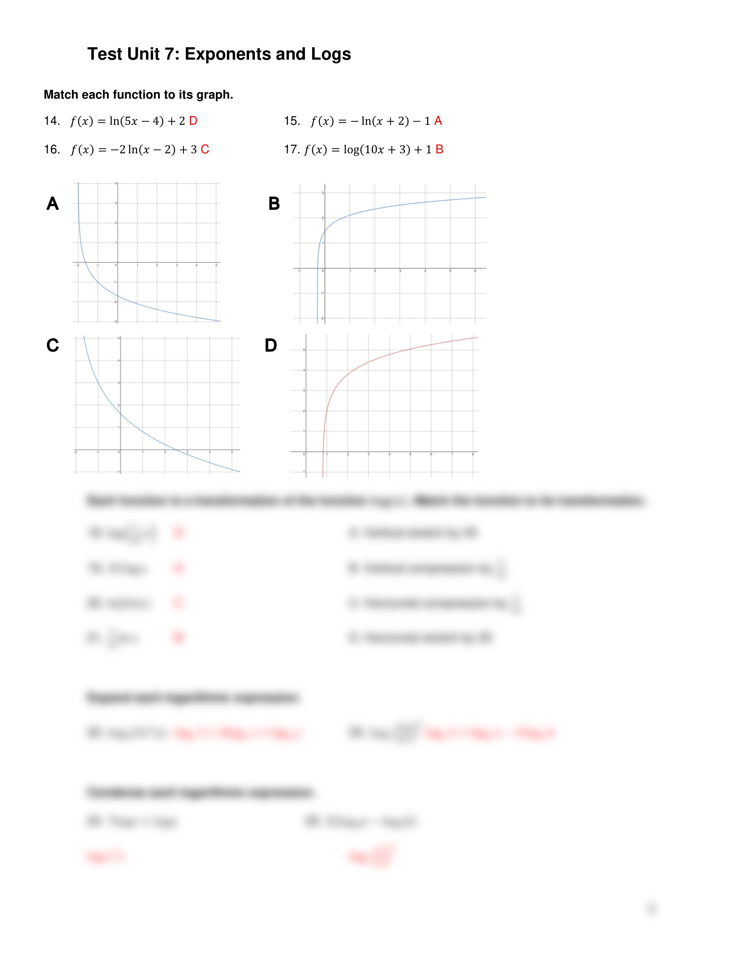 Unit 6 Exp and Logs Test Review - Answer Key.pdf_da2cw0ddo71_page2