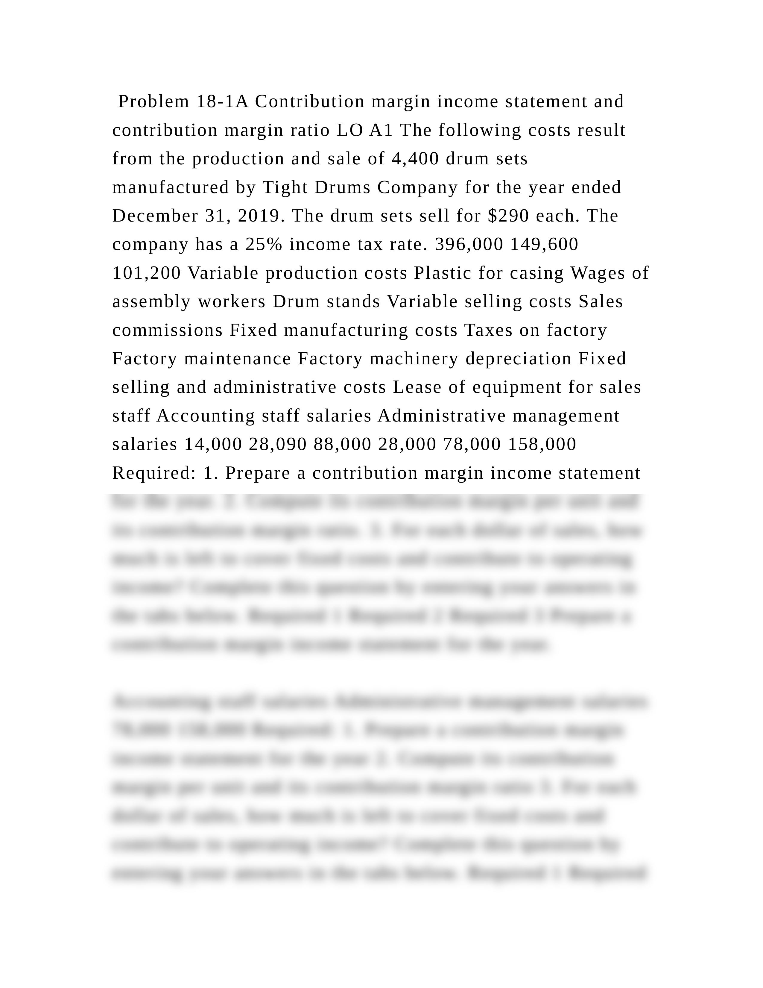 Problem 18-1A Contribution margin income statement and contribution m.docx_da7hhaoo7qc_page2