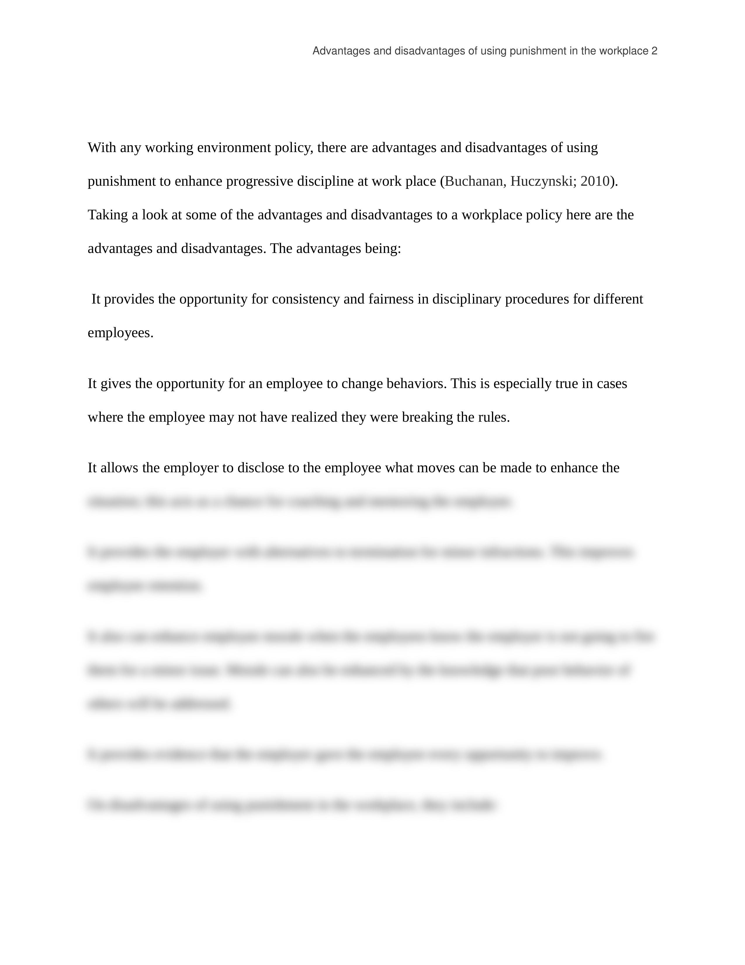 Advantages and disadvantages of using punishment in the workplace._db94w024esv_page2