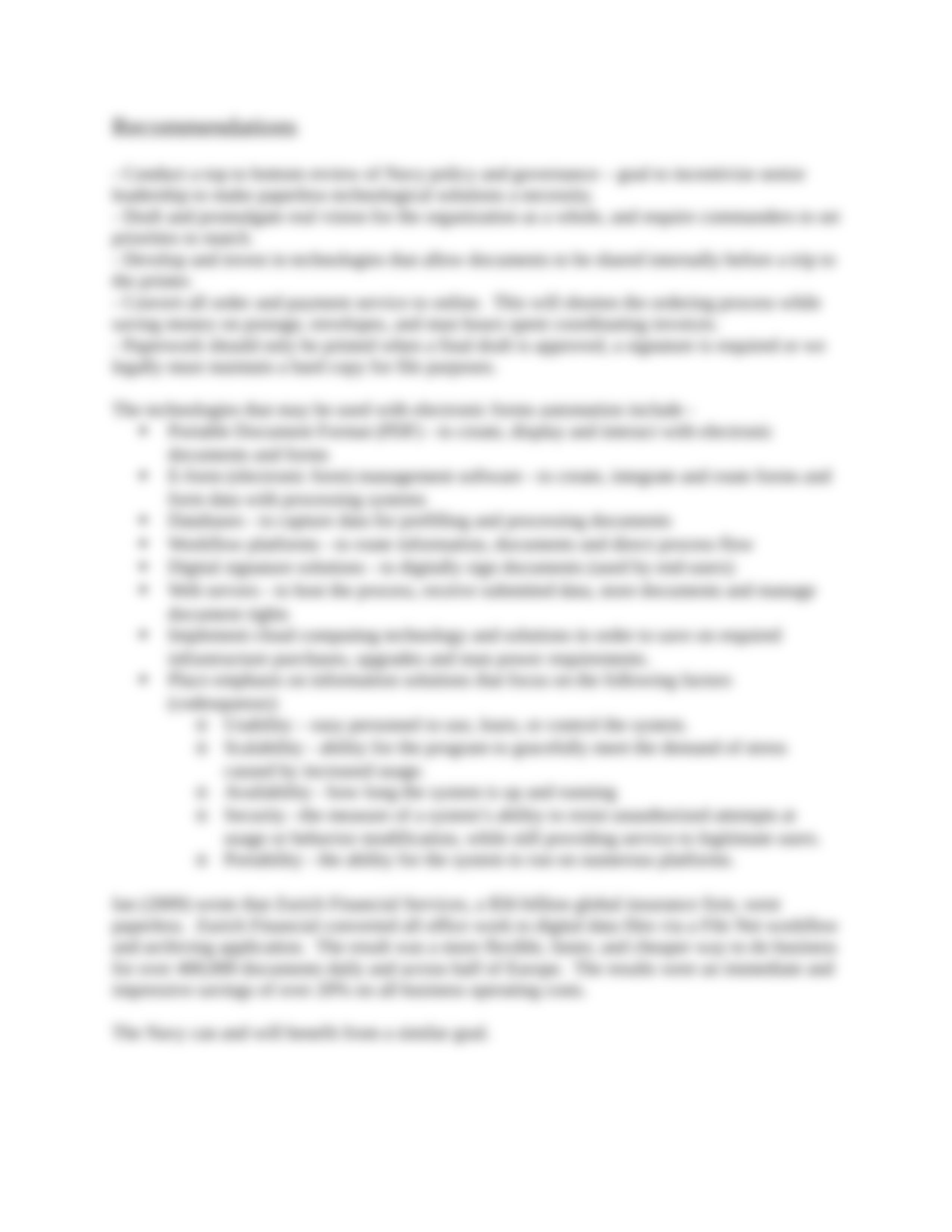 Week 8_Recommendation for Paperless Work Environment_Dennis Hunt.docx_dbnk3892cpj_page5