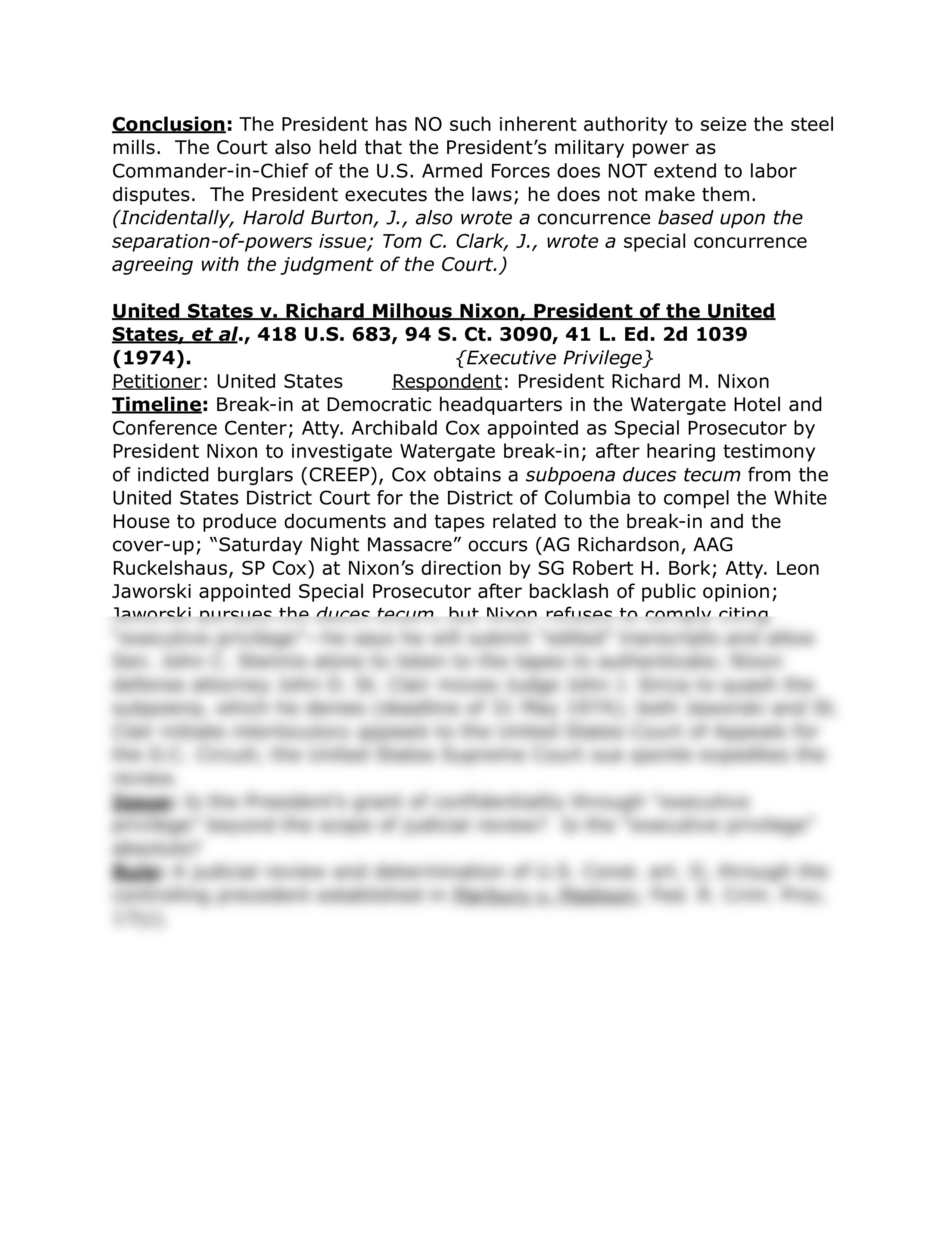 Youngstown Sheet &amp; Tube Co. v. Sawyer Notes_dbxu0ddt1qb_page2