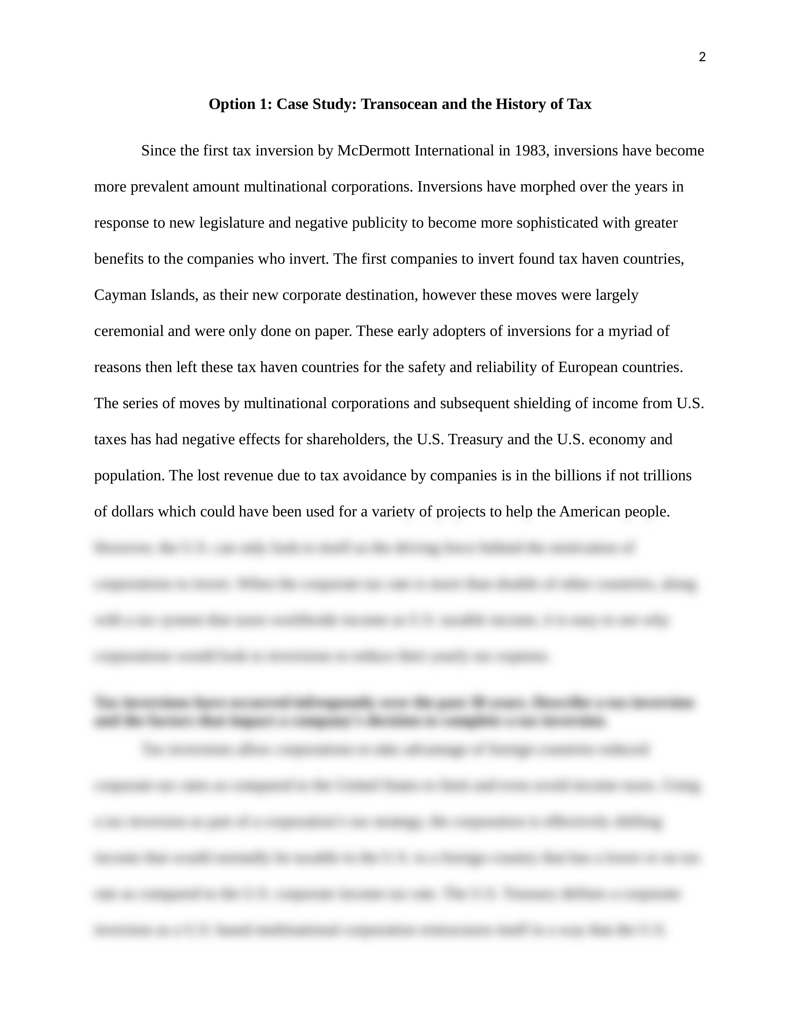 Portfolio Project - Option 1 - Case Study Transocean and the History of Tax.docx_dc919a7cwag_page2