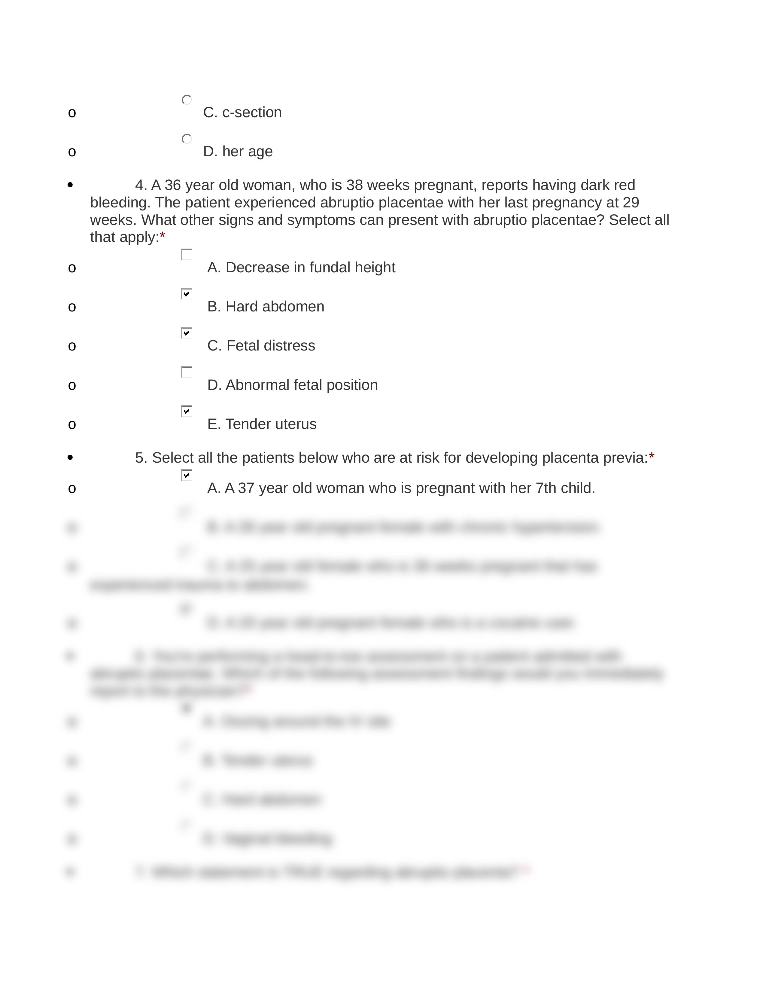 Abruptio Placentae vs Placenta Previa NCLEX Questions.docx_dd3buz5vw7j_page2