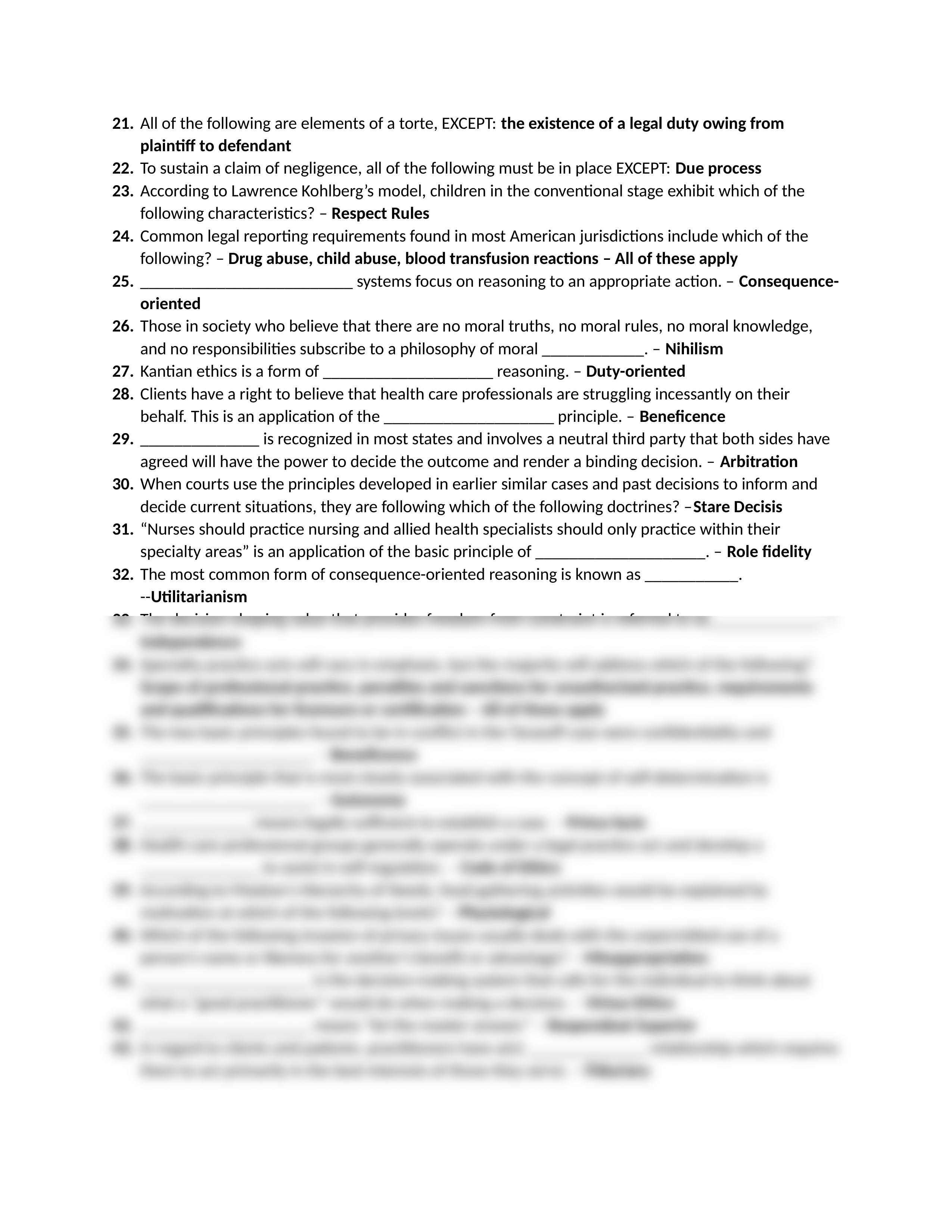 Healthcare Law and Ethics Midterm Correct Answers.docx_ddjgy0bxod9_page2