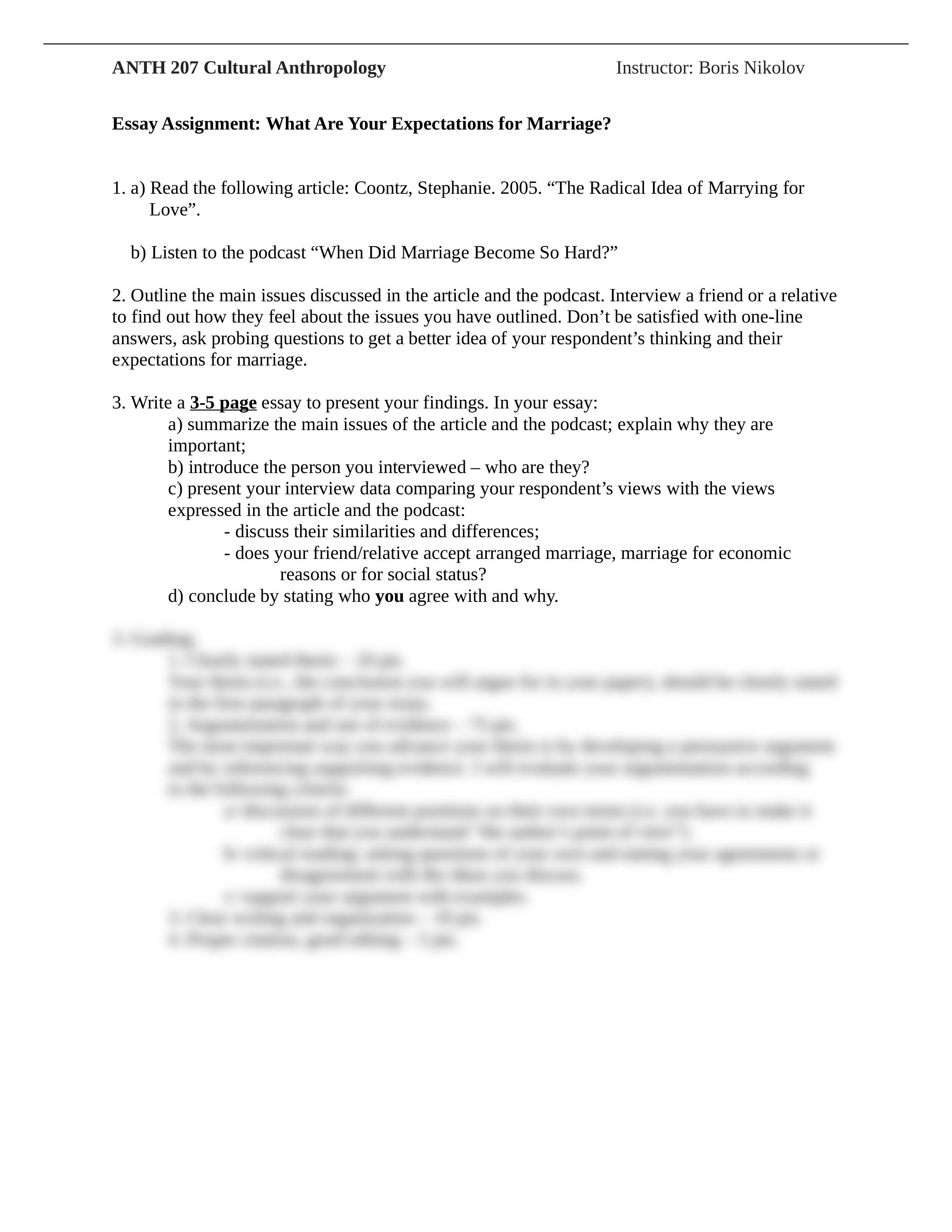 Essay assignment question and guidelines - Marriage (1).docx_ddpojagrexm_page1