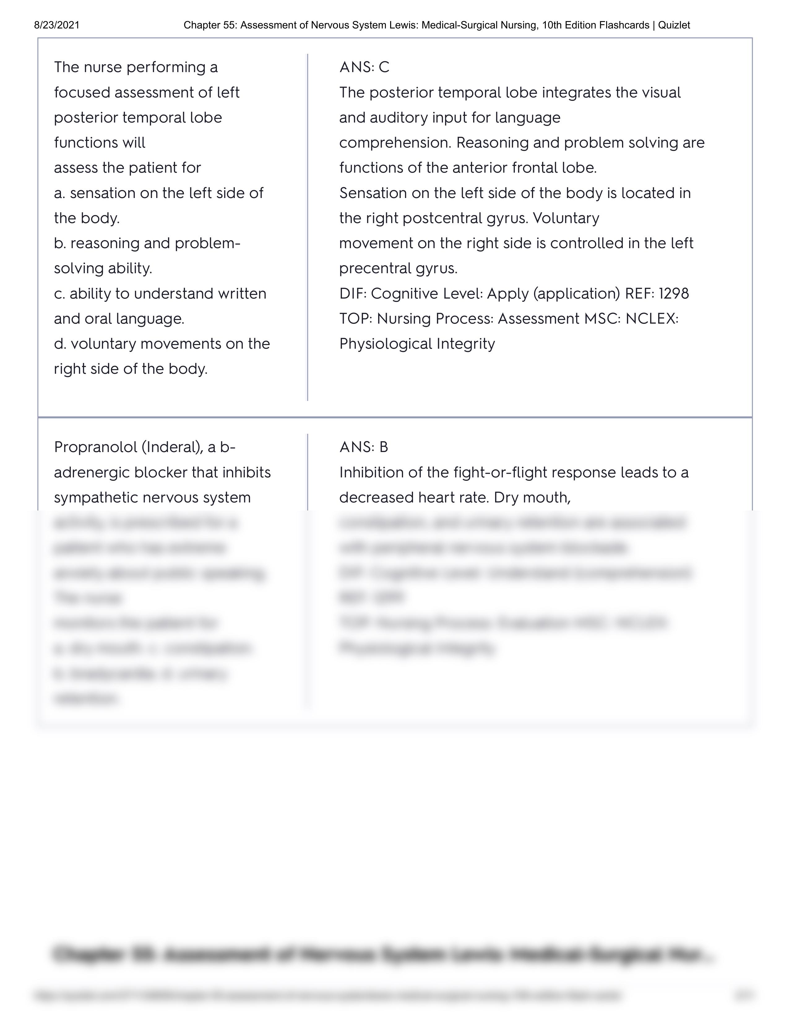 Chapter 55_ Assessment of Nervous System Lewis_ Medical-Surgical Nursing, 10th Edition Flashcards __de458qyoxuu_page2