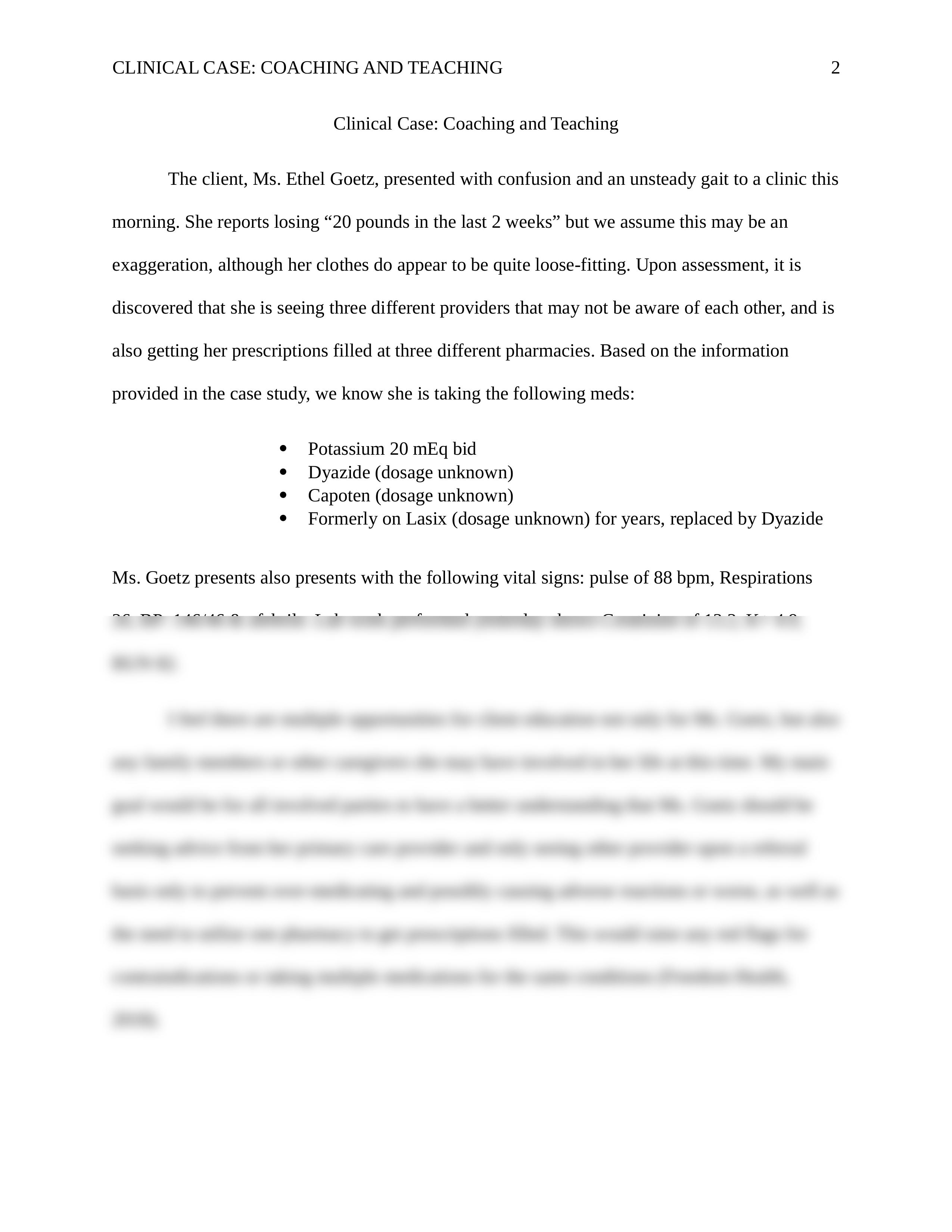 JThomas_Written Assignment - Clinical Case Coaching and Teaching_082718.docx_det7bqgfs6x_page2